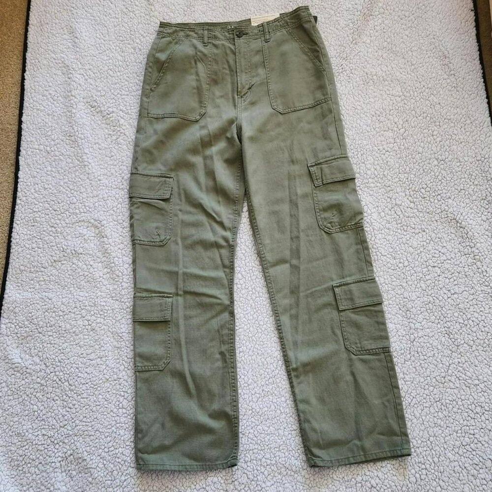 Women's Pants Size M green cargo pant trousers